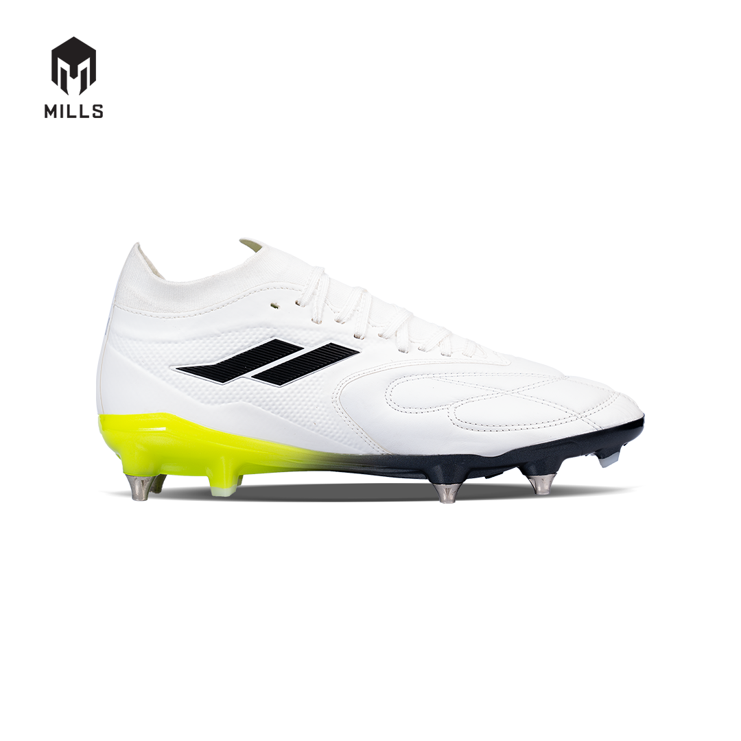 MILLS Sepatu Sepakbola Astro Spartan Elite SG White / Lime / Black 9304601