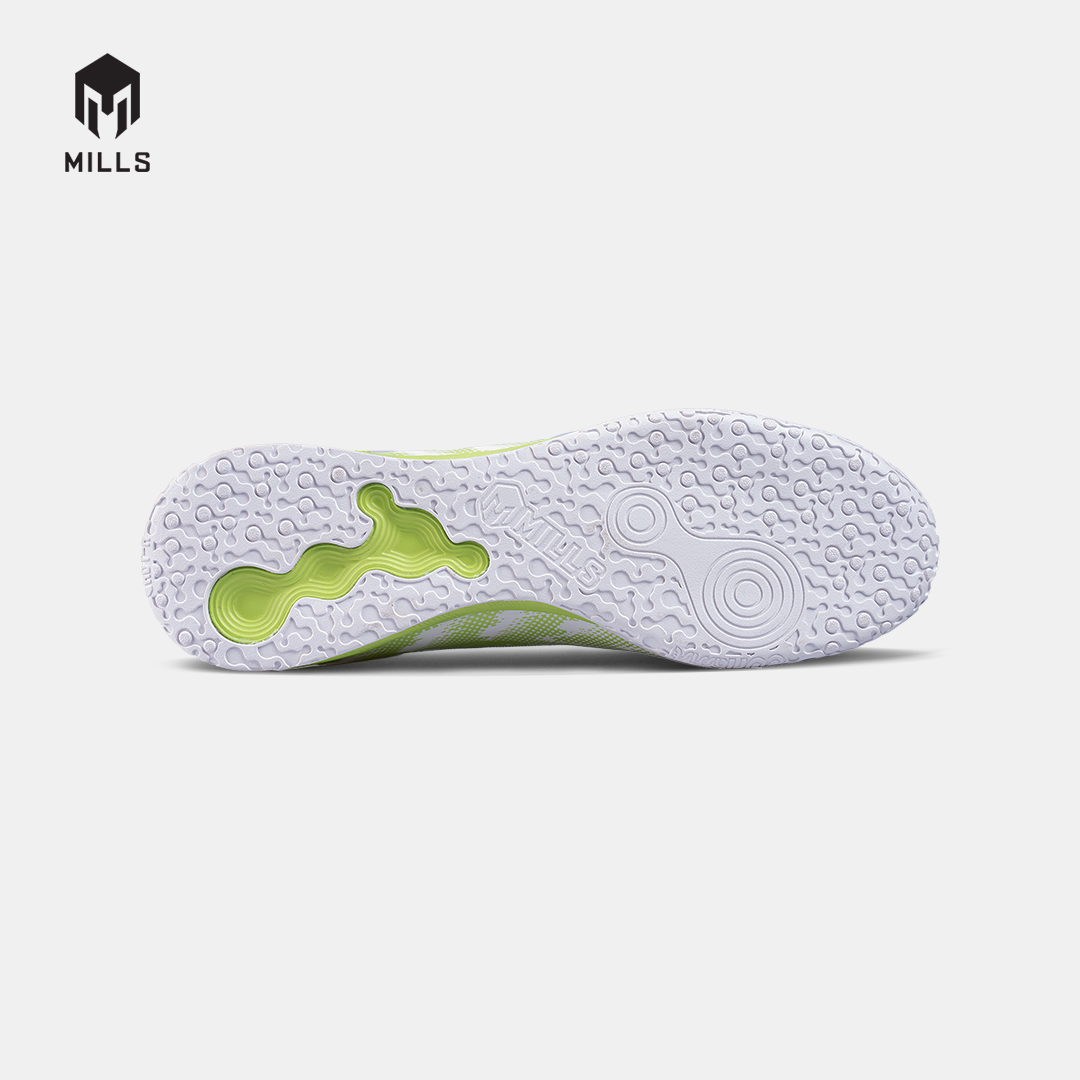 MILLS SEPATU FUTSAL XENON IN WHITE/LIME.GREEN 9401608