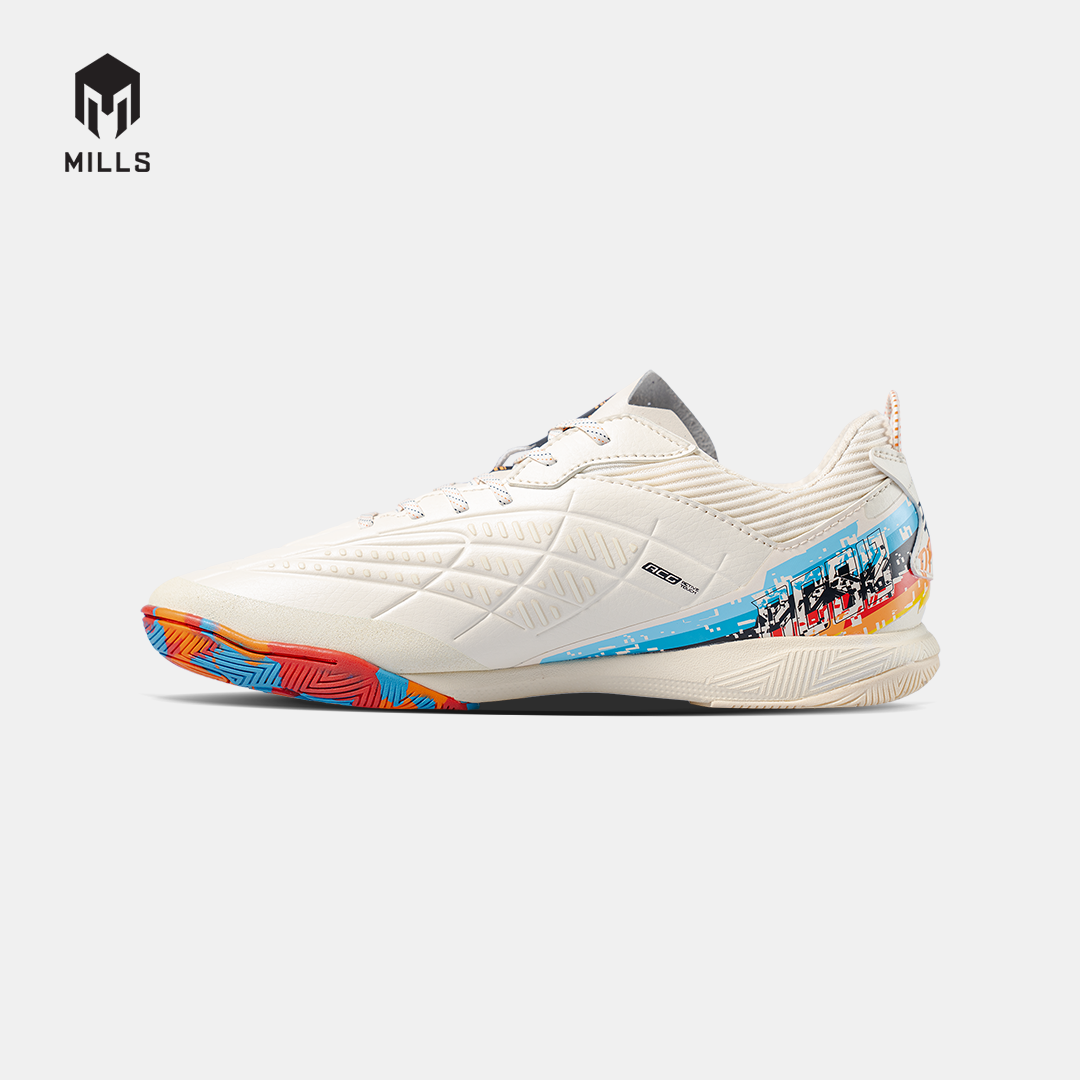 MILLS SEPATU FUTSAL VOLTASALA PRO APEX BBS ELITE PACK WINTER.WHITE/ORANGE/BLUE/BLACK 9501706