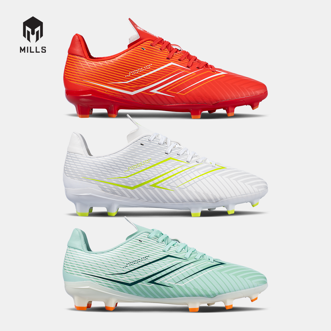 MILLS Sepatu Sepakbola Xyclops Helios Match FG Soft Green / Orange 9305703