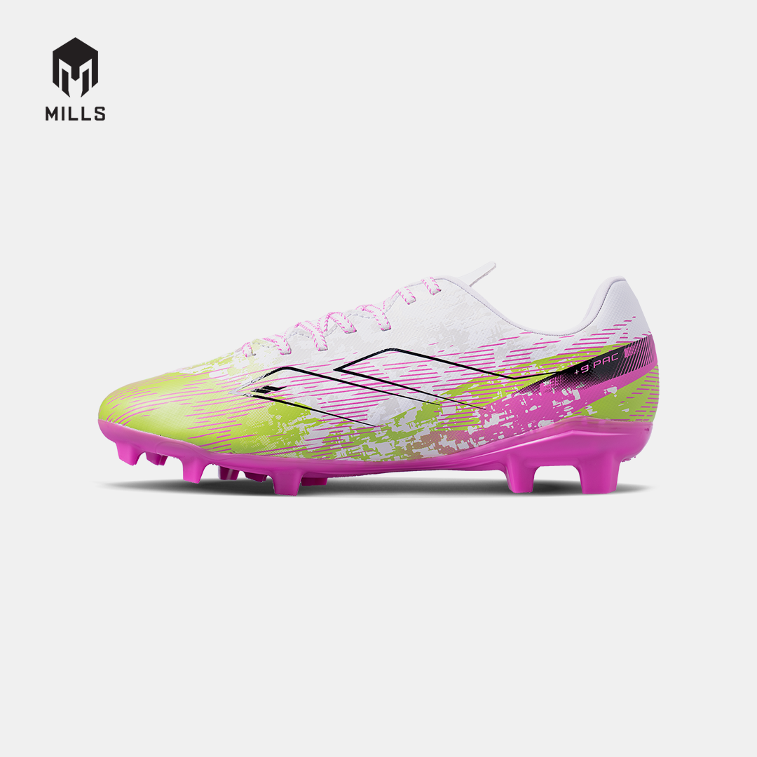 MILLS Sepatu Sepakbola Xyclops Speedfreak 1.2 Prime FG White/Lime.Green/Pink 9306004