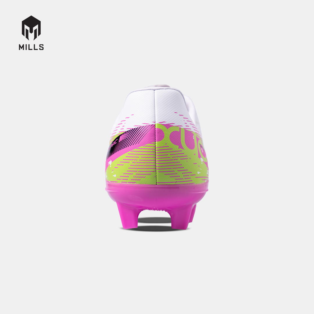 MILLS Sepatu Sepakbola Xyclops Speedfreak 1.2 Prime FG White/Lime.Green/Pink 9306004