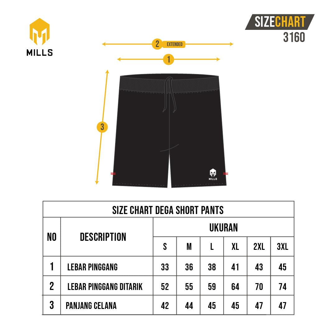 MILLS Celana Olahraga Sepakbola Futsal FOOTBALL SHORT Dega 3160