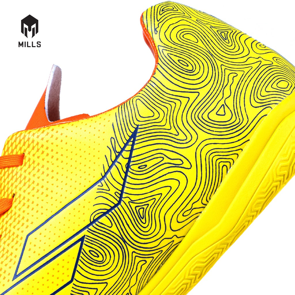 MILLS Sepatu Futsal Herzone IN Yellow / Orange / Navy 9401902