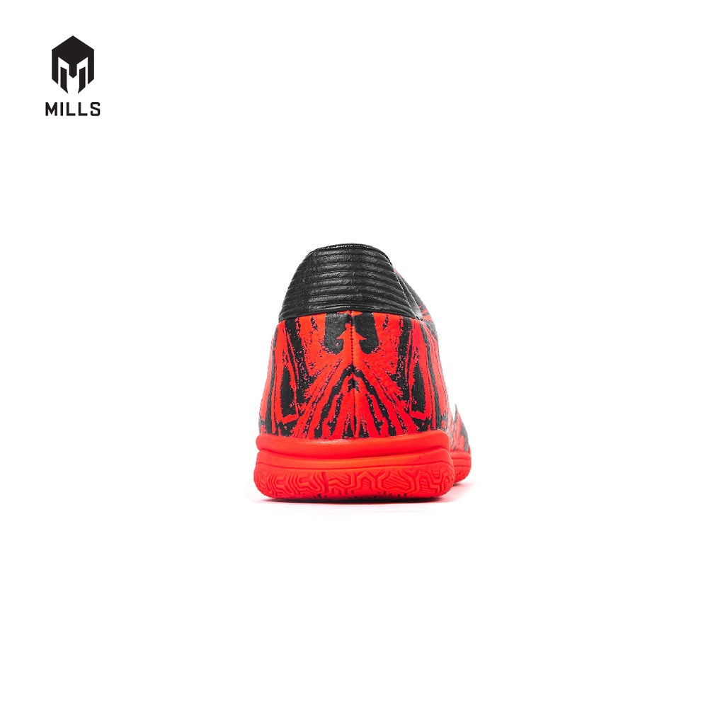 MILLS Sepatu Futsal Troya+ IN Black / Warmred 9400108