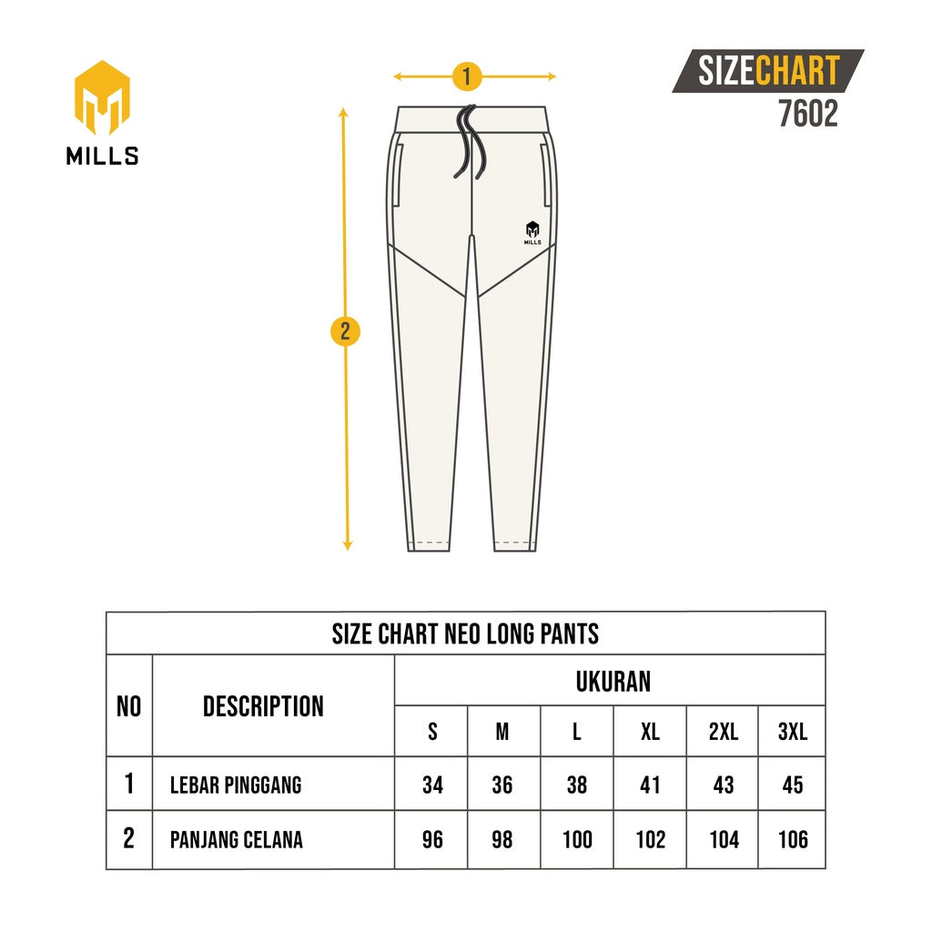 MILLS Celana Training Neo Long Pants 7062