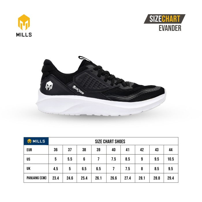 MILLS Sepatu Evander Black / Black 9700801