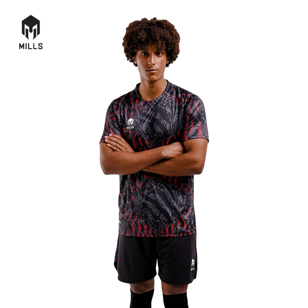 MILLS Baju Olahraga Jersey Sepakbola Football Futsal Soccer Jersey Flame 1249