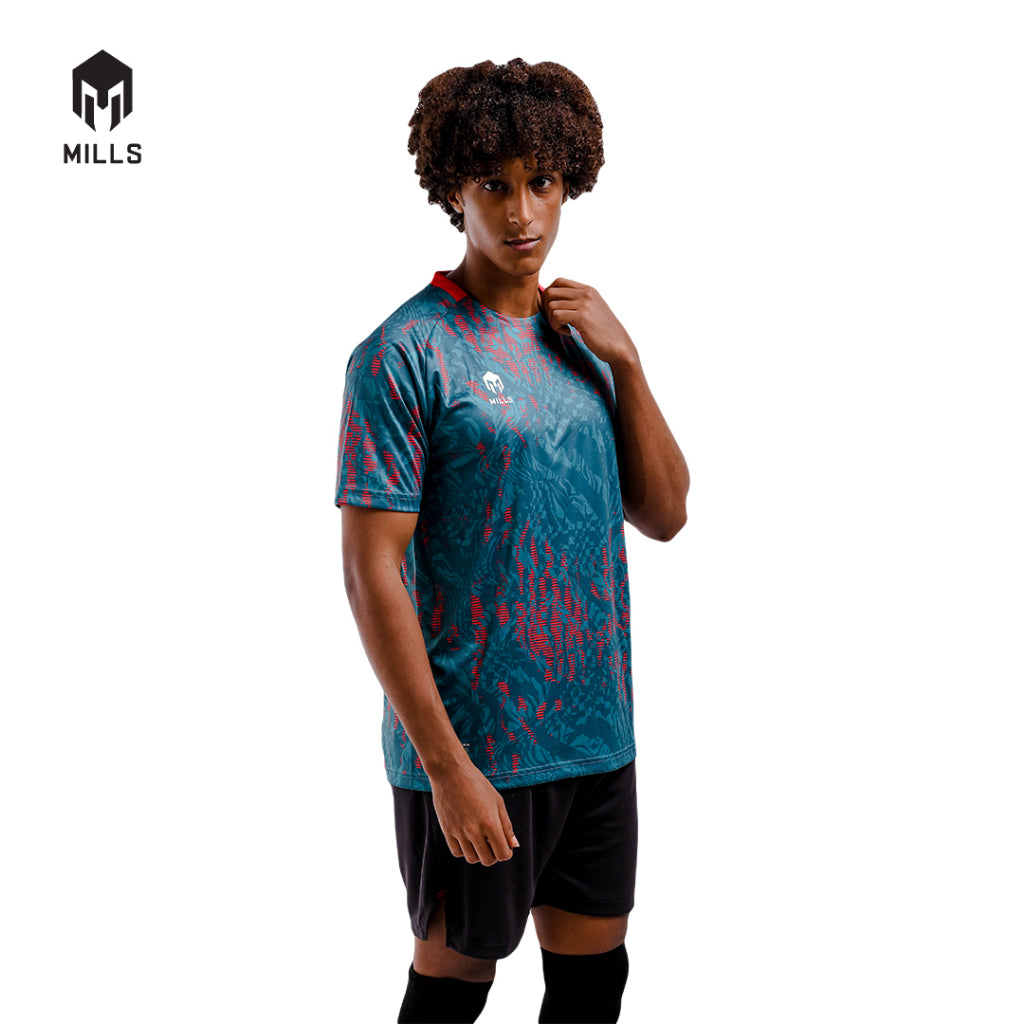 MILLS Baju Olahraga Jersey Sepakbola Football Futsal Soccer Jersey Flame 1249