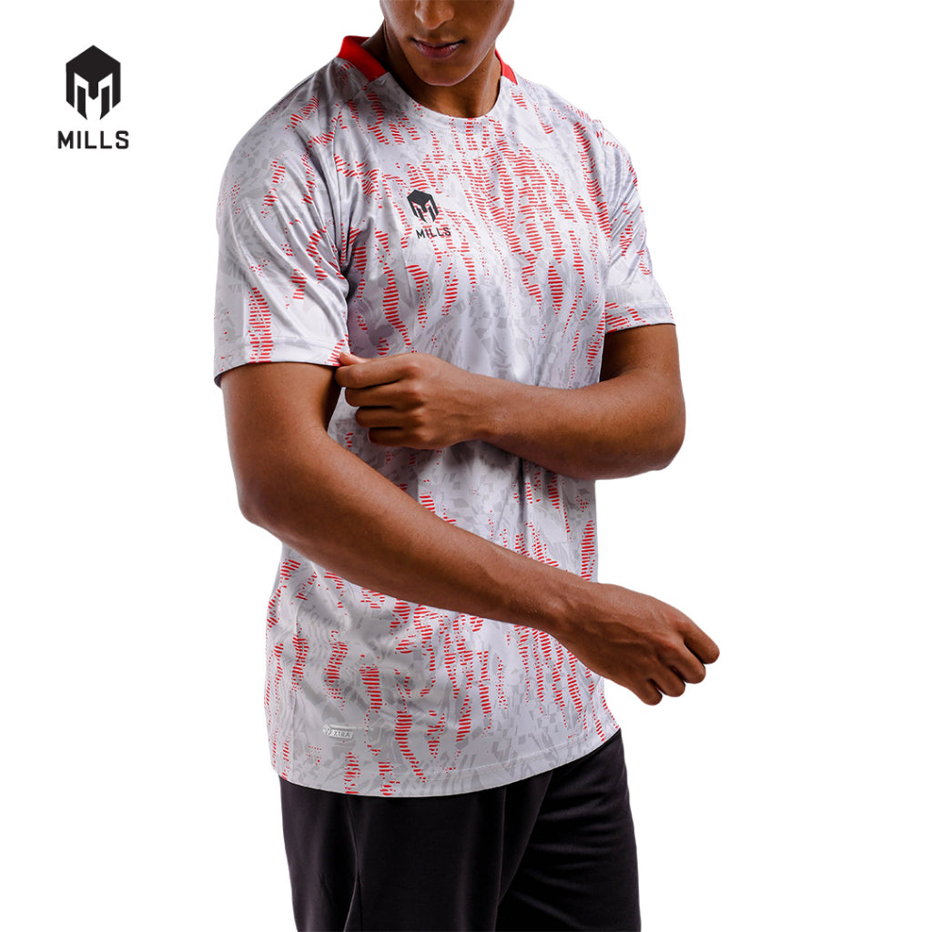 MILLS Baju Olahraga Jersey Sepakbola Football Futsal Soccer Jersey Flame 1249
