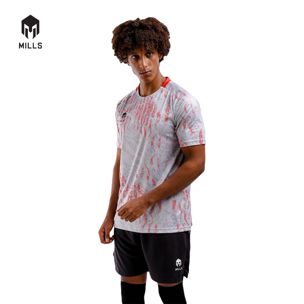 MILLS Baju Olahraga Jersey Sepakbola Football Futsal Soccer Jersey Flame 1249