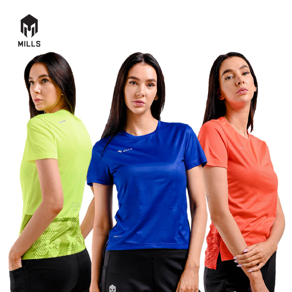MILLS Baju Olahraga Running Saka Running Tee Women 5007
