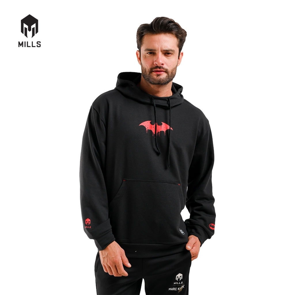 MILLS Batman Jaket Olahraga Hoodie Jacket Black 31009DC
