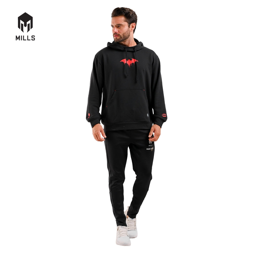 MILLS Batman Jaket Olahraga Hoodie Jacket Black 31009DC