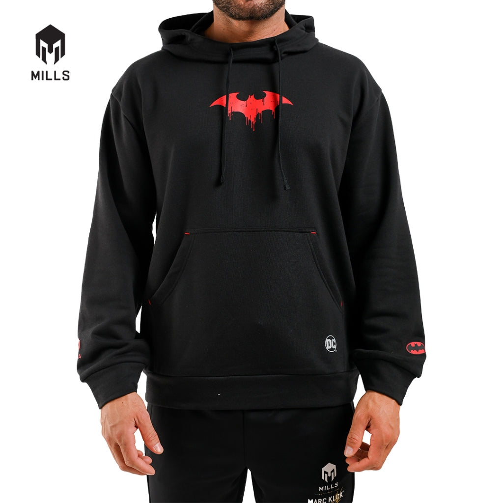 MILLS Batman Jaket Olahraga Hoodie Jacket Black 31009DC