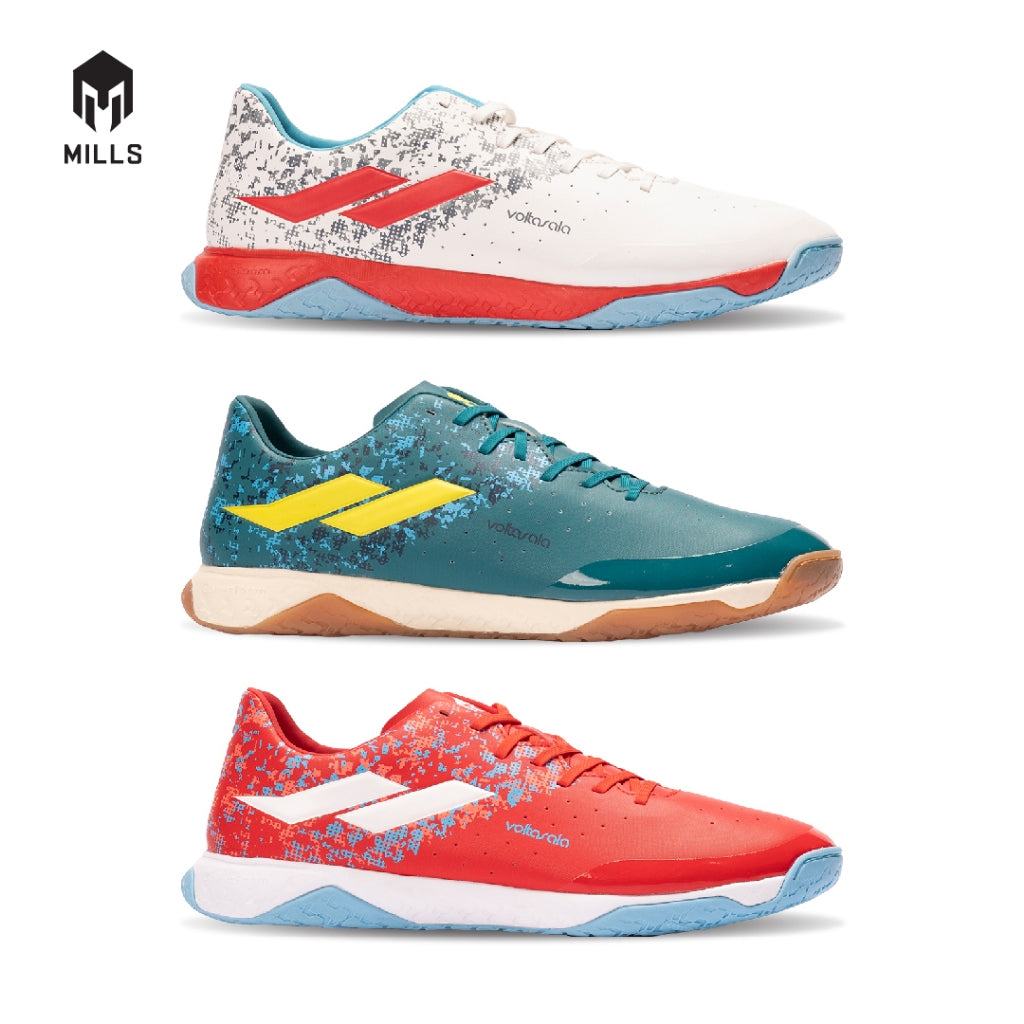 MILLS Sepatu Futsal Voltasala Heizt Red / White / Cyan 9501203
