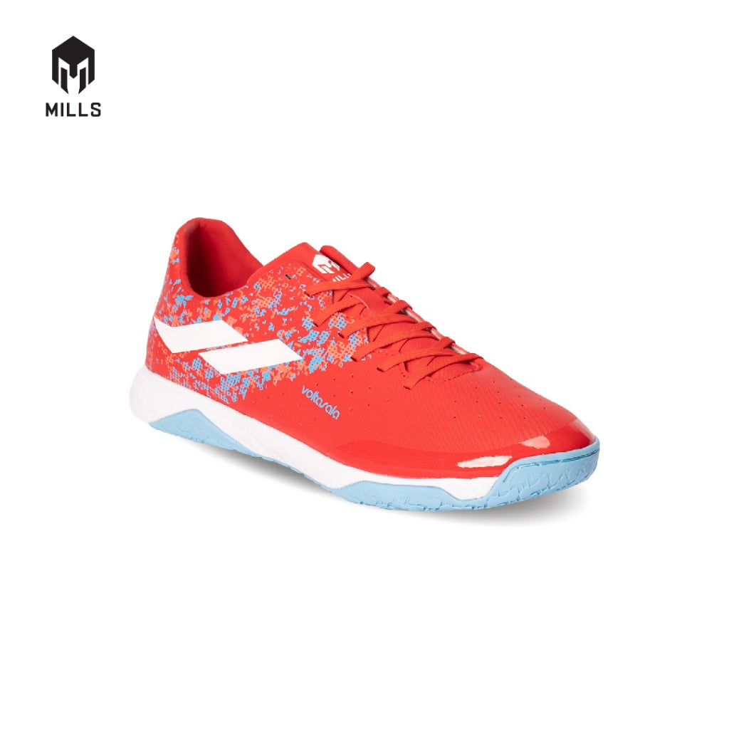 MILLS Sepatu Futsal Voltasala Heizt Red / White / Cyan 9501203