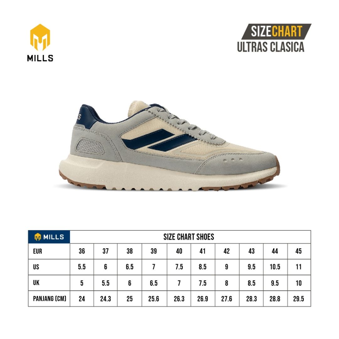MILLS Sepatu Ultras Clasica Broken White / Navy / Gum 9700206