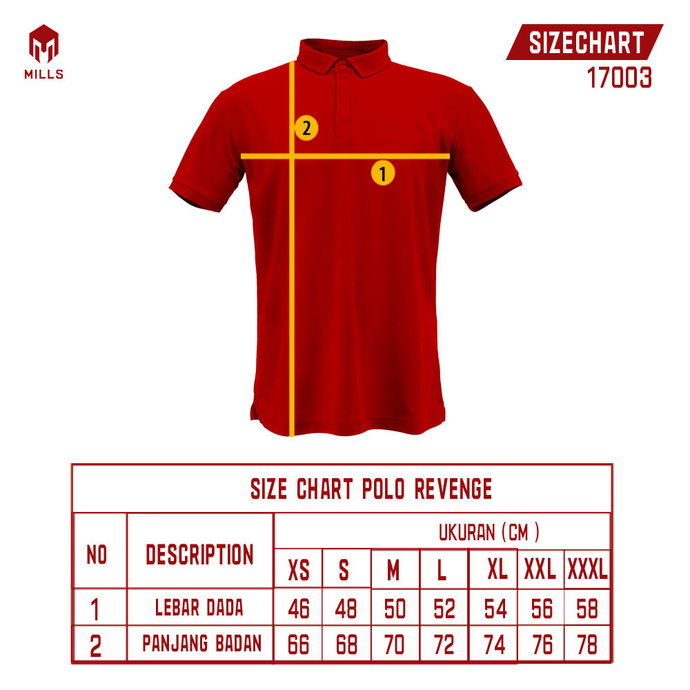 MILLS POLO SHIRT SPORT STYLE REVENGE 17003