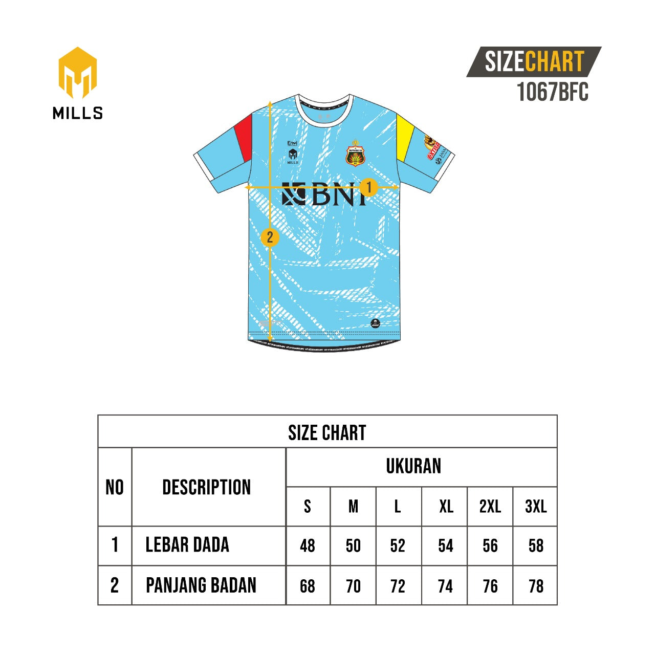 MILLS BHAYANGKARA FC GK AWAY JERSEY LIGHT BLUE 1067BFC