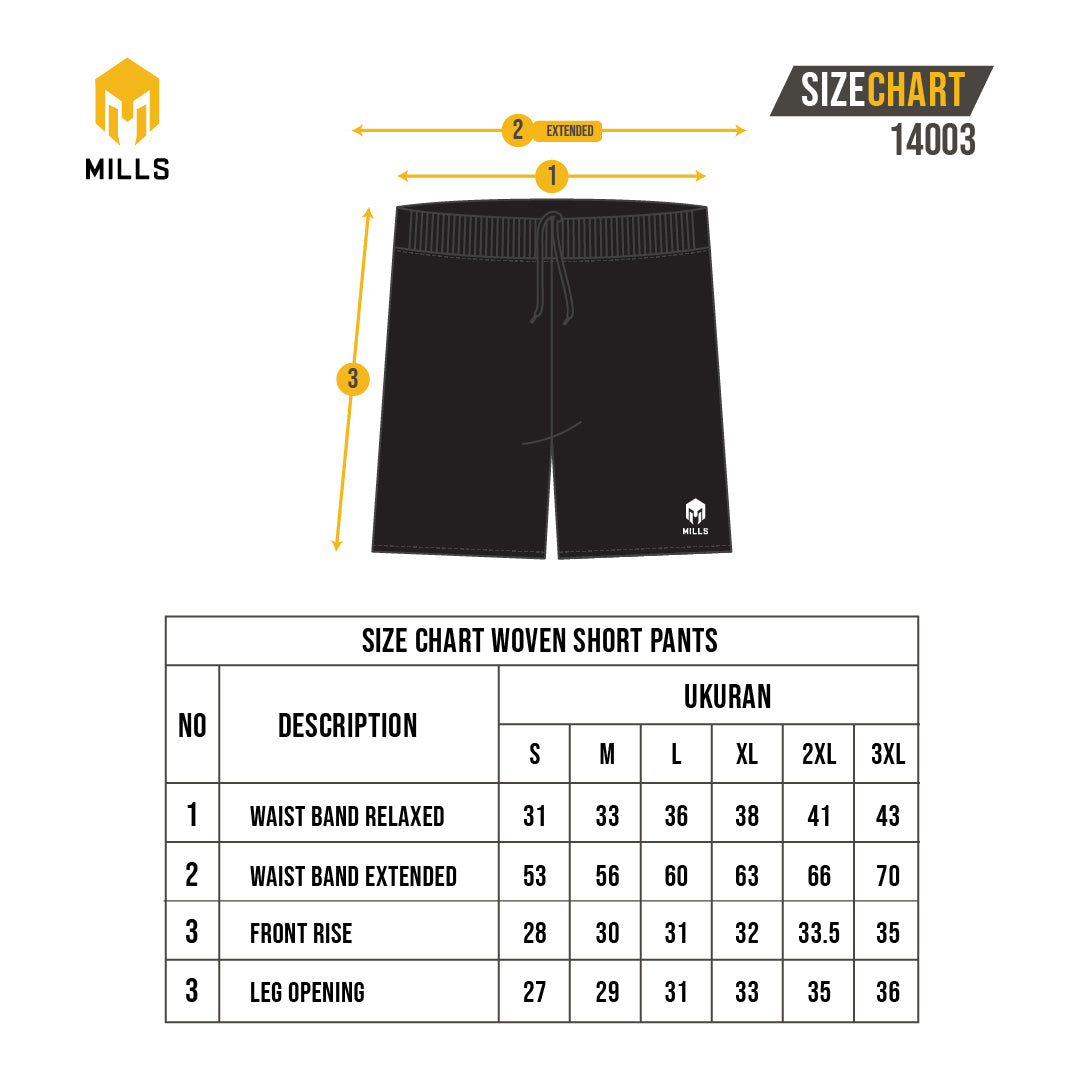 MILLS CELANA OLAHRAGA SHORT PANTS LIQUID 14003