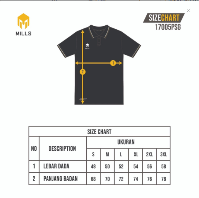 MILLS PSG PATI FC POLO SHIRT 17005PSG
