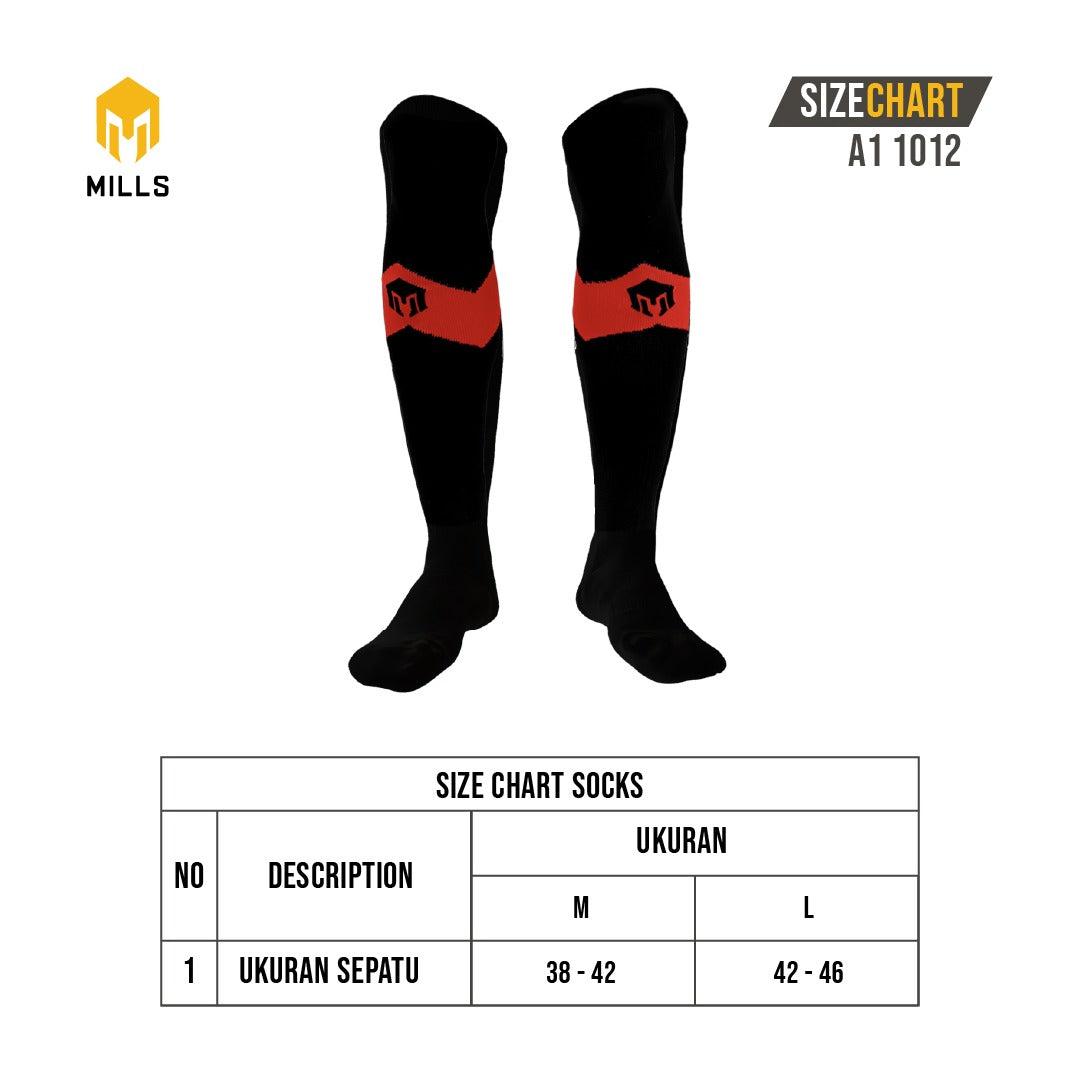 MILLS KAOS KAKI OLAHRAGA SOCCER SOCKS A1 1012
