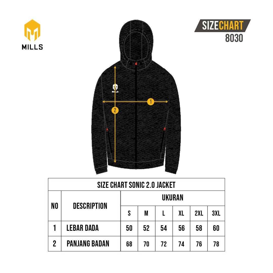 MILLS JAKET OLAHRAGA SONIC JACKET 2.0 8030