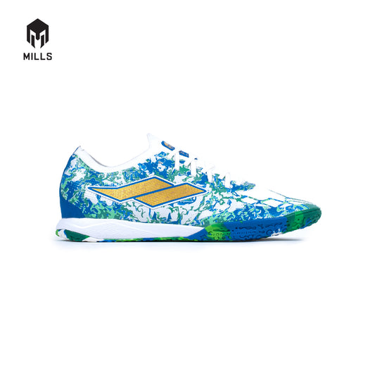 MILLS SEPATU FUTSAL XYCLOPS KALDERA IN WHITE/GREEN/GOLD - 9400602