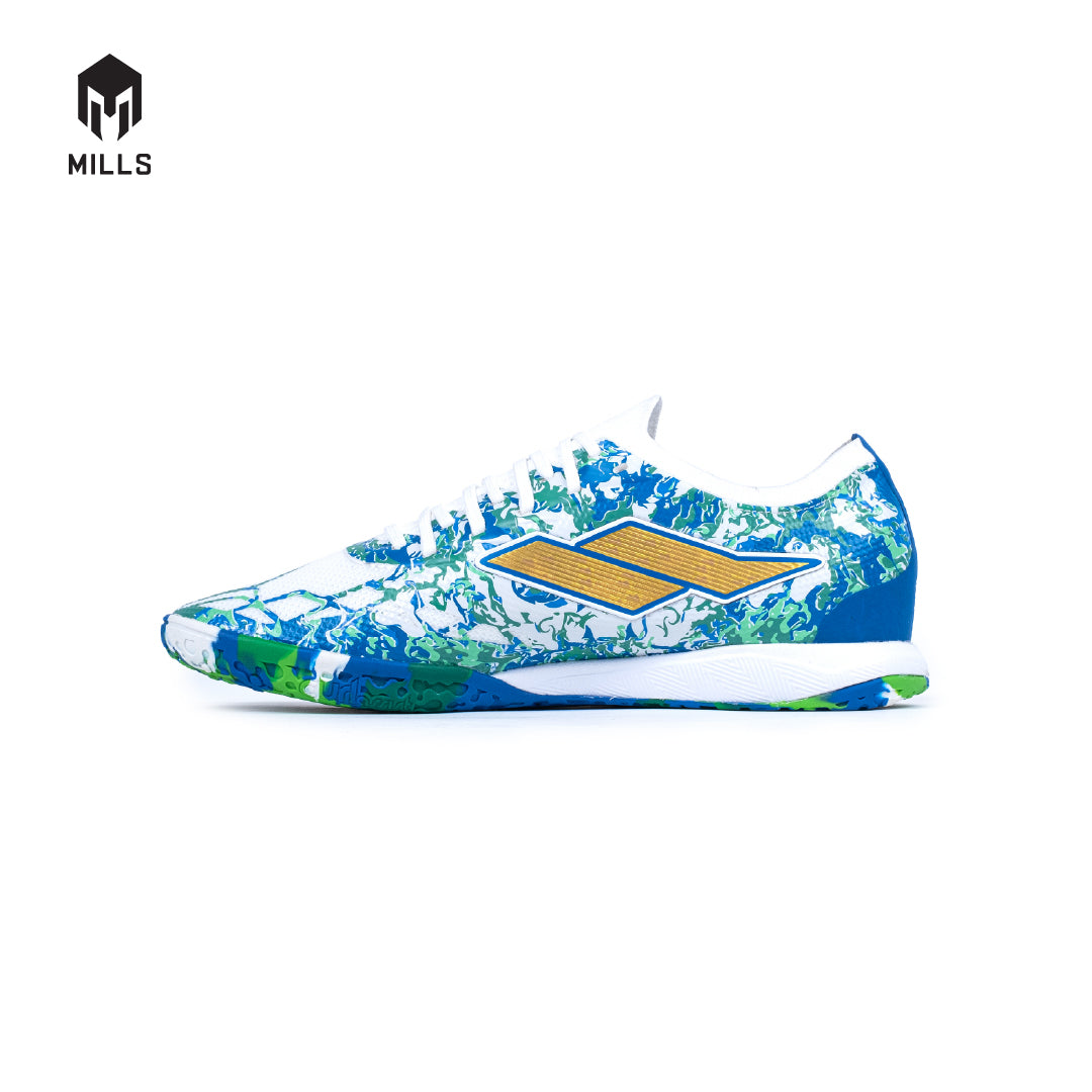 MILLS SEPATU FUTSAL XYCLOPS KALDERA IN WHITE/GREEN/GOLD - 9400602
