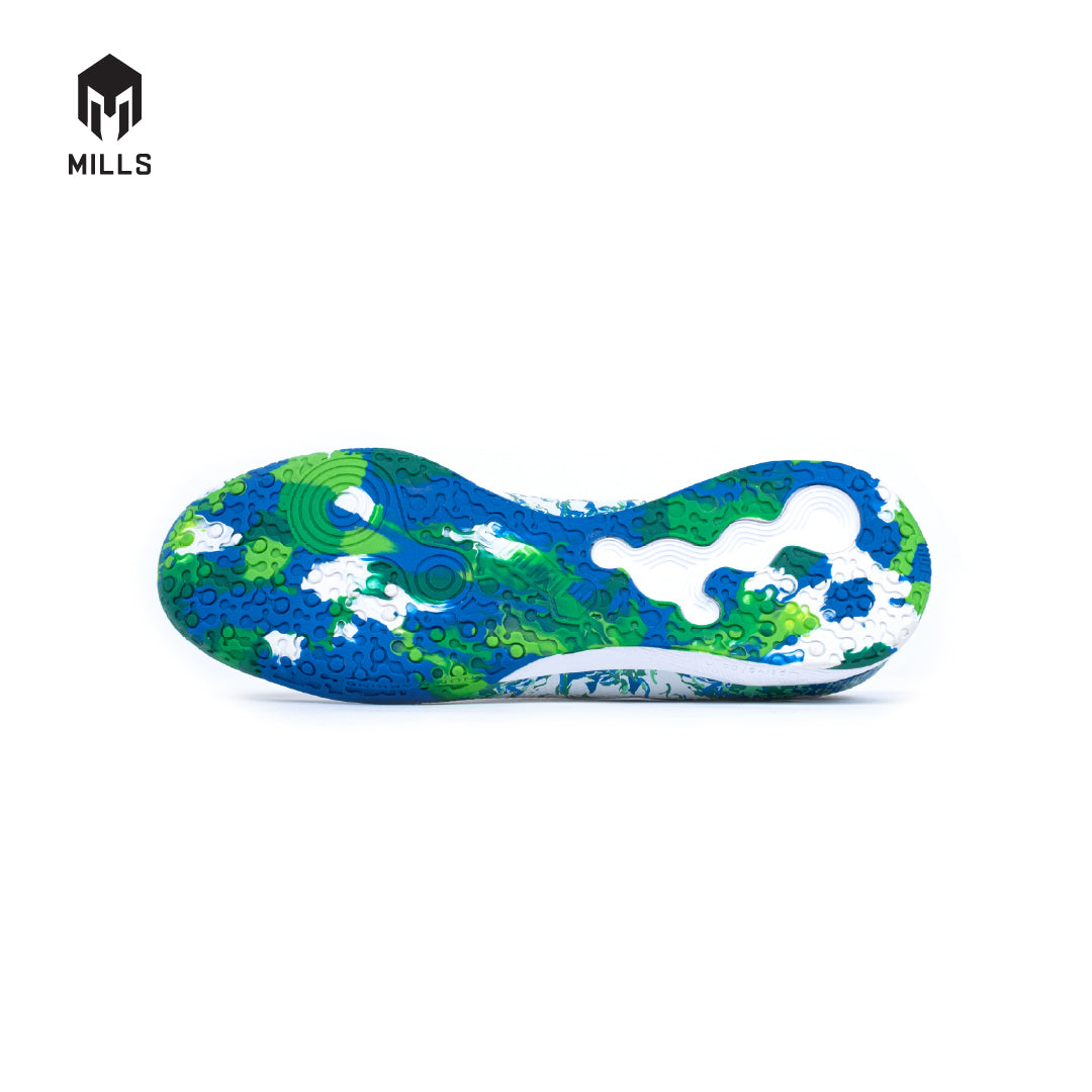 MILLS SEPATU FUTSAL XYCLOPS KALDERA IN WHITE/GREEN/GOLD - 9400602