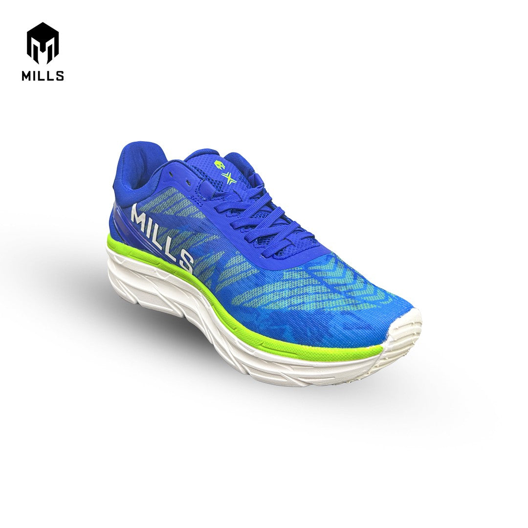 Mills Sepatu Lari Running Shoes Enermax Cushion Blue / Green / White 9101002