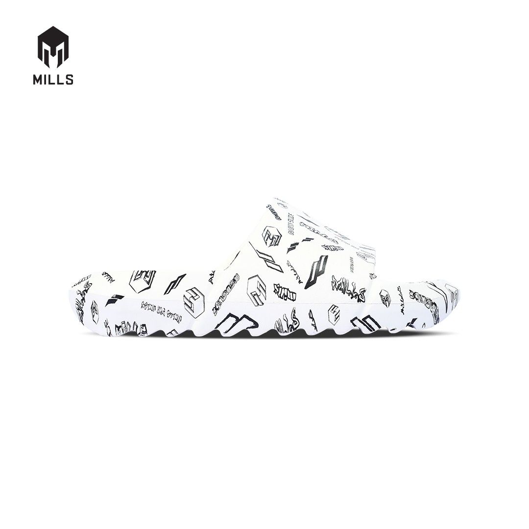 MILLS Sandal Metaslide Graffiti White / Black 9900802