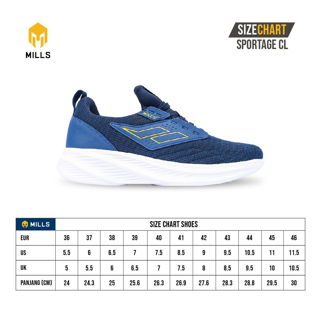 MILLS Sepatu Sportage CL Navy / White / Yellow 9701003