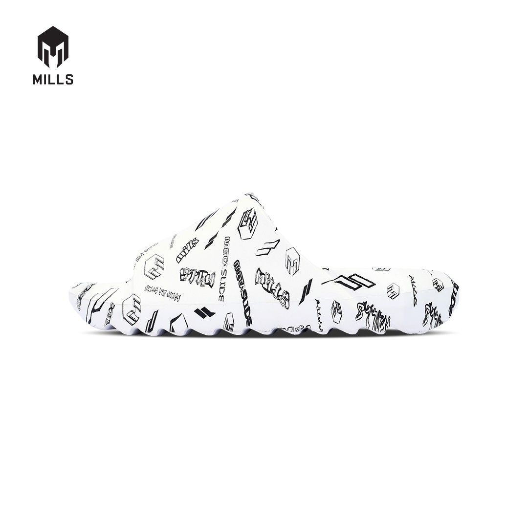 MILLS Sandal Metaslide Graffiti White / Black 9900802