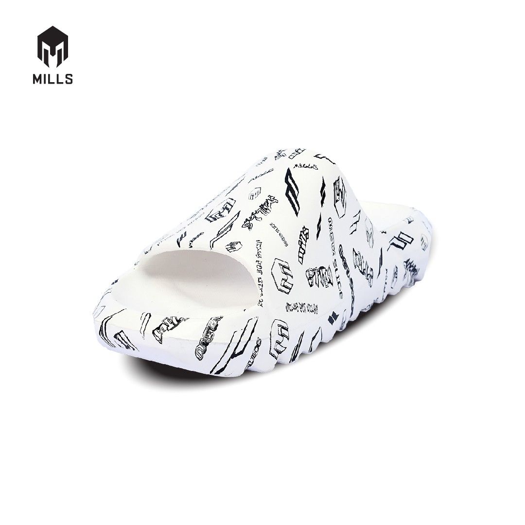 MILLS Sandal Metaslide Graffiti White / Black 9900802