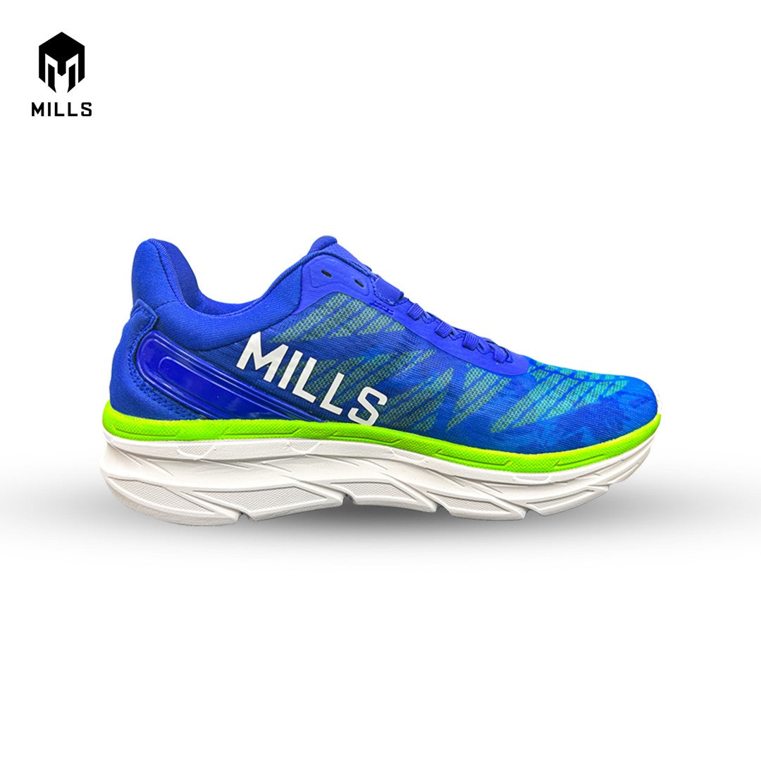 Mills Sepatu Lari Running Shoes Enermax Cushion Blue / Green / White 9101002