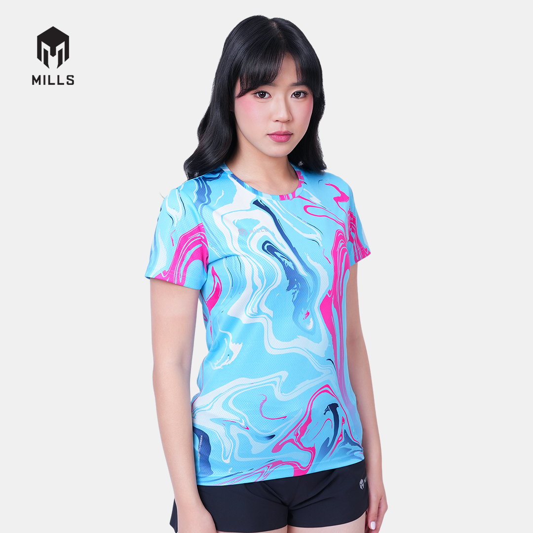 MILLS BAJU OLAHRAGA RUNNING ENERMAX NERGETIC M3 RUNNING T-SHIRT WOMEN 00100637