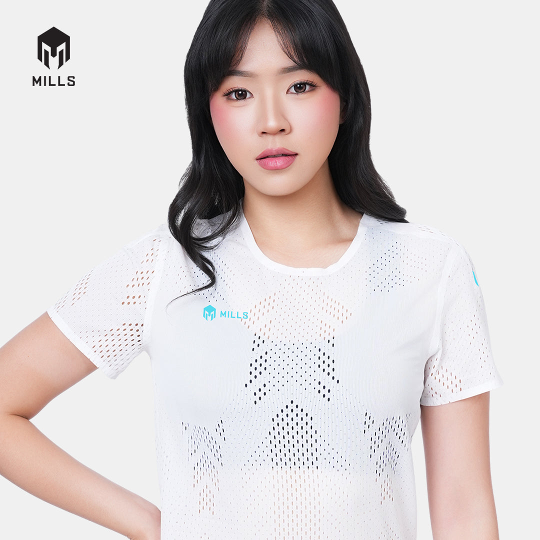 MILLS BAJU OLAHRAGA RUNNING HYPERCHARGE T-SHIRT WOMEN 00100719