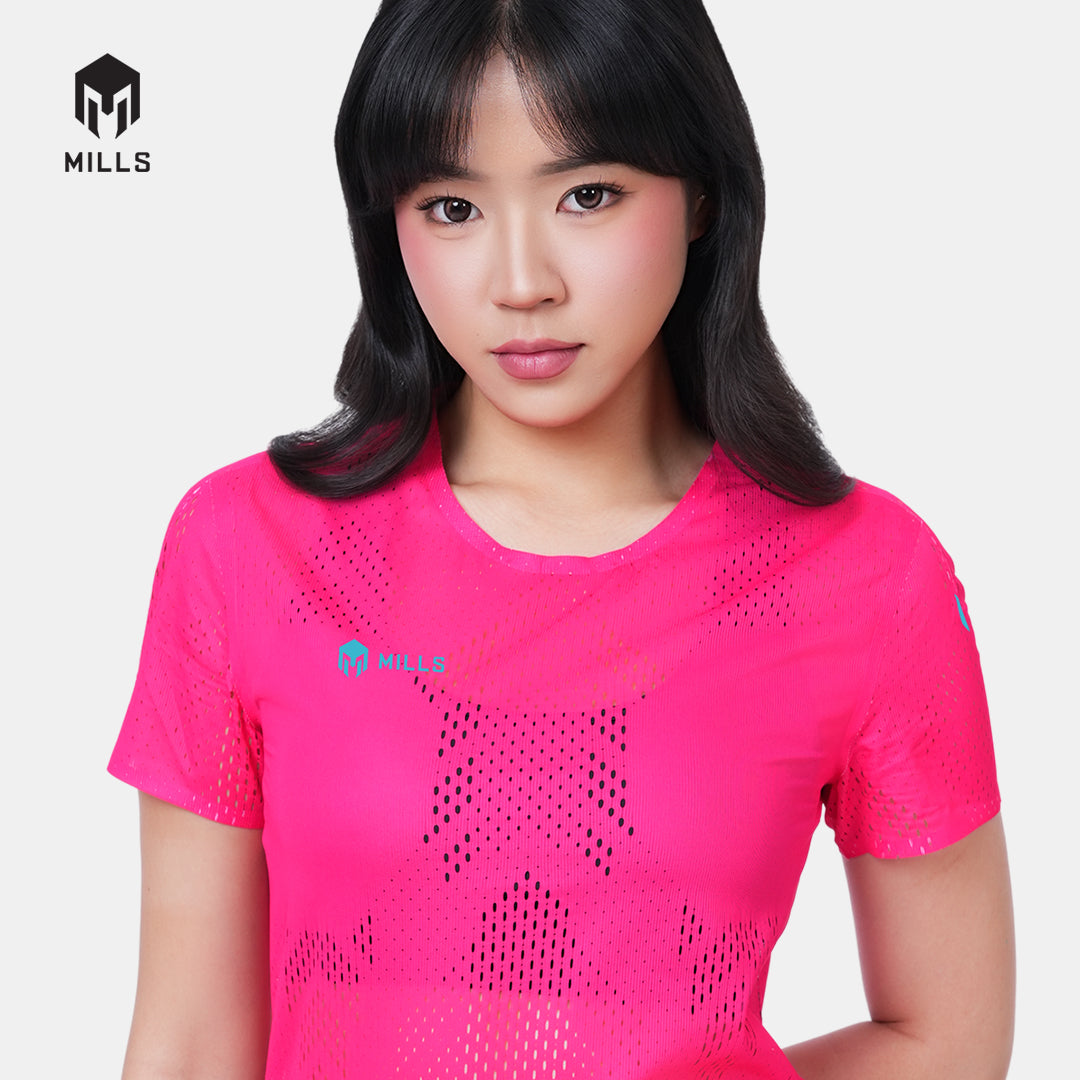 MILLS BAJU OLAHRAGA RUNNING HYPERCHARGE T-SHIRT WOMEN 00100719