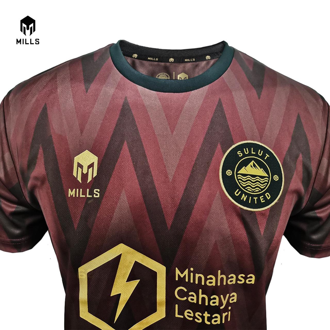 MILLS Baju Olahraga SULUT UNITED FC Away Jersey RV Brown 1055SUFC