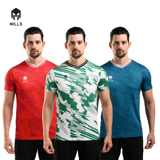 MILLS Baju Olahraga Jersey Sepakbola Football Futsal Soccer Jersey Berus 1326