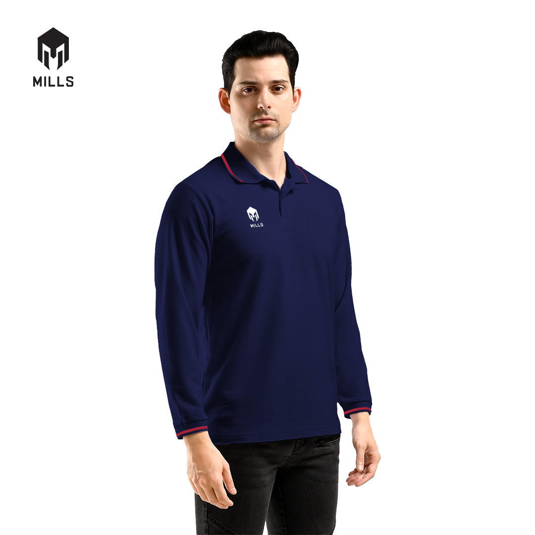 MILLS Polo Shirt Sport Style Enver LS 17076