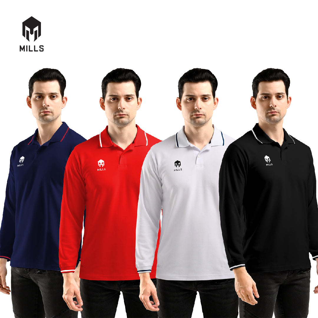 MILLS Polo Shirt Sport Style Enver LS 17076