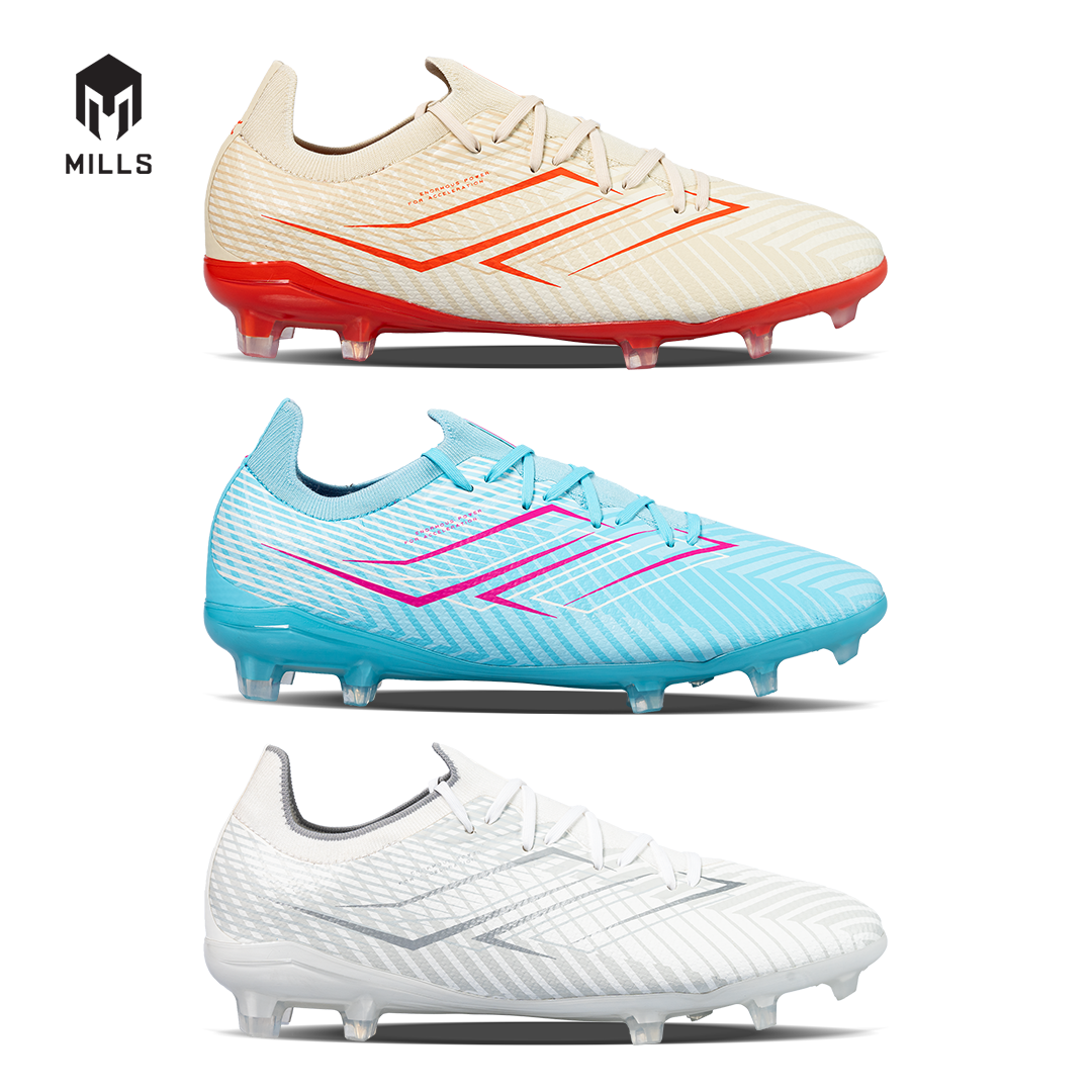 MILLS Sepatu Sepakbola Xyclops Helios FG Beige / Bright Red 9304901