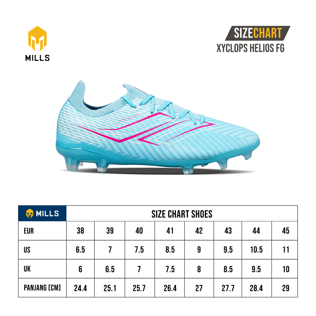 MILLS Sepatu Sepakbola Xyclops Helios FG Sky Blue / Magenta 9304903