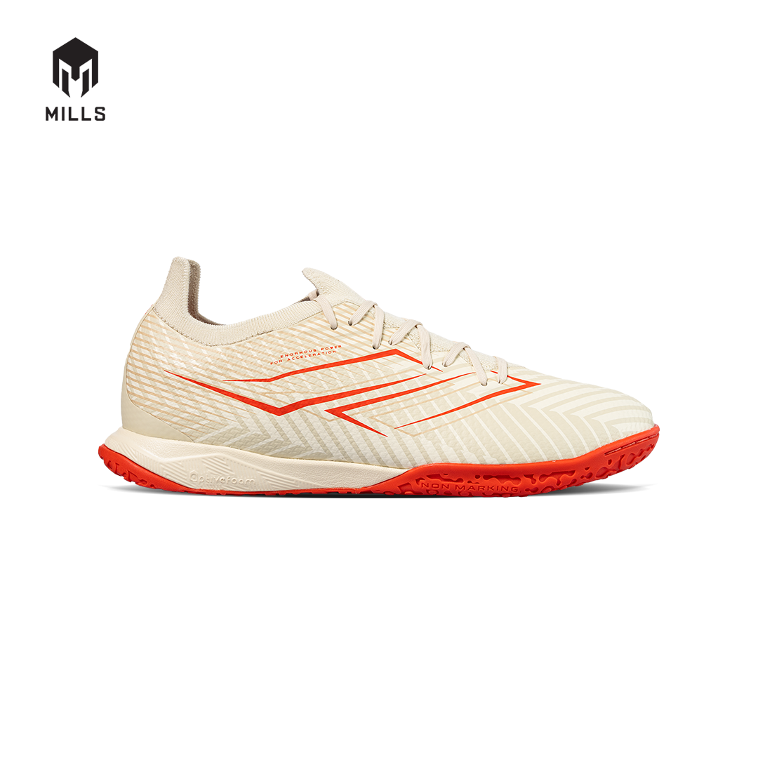 MILLS Sepatu Futsal Xyclops Helios IN Beige / Bright Red 9404001