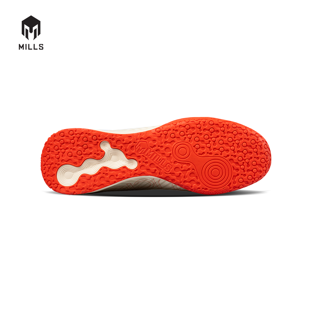 MILLS Sepatu Futsal Xyclops Helios IN Beige / Bright Red 9404001