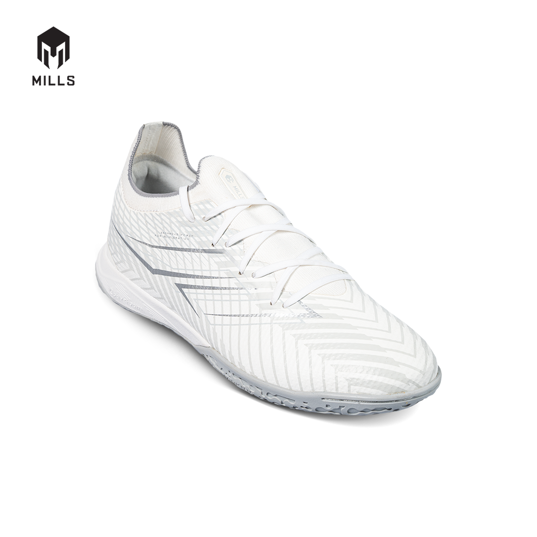 MILLS Sepatu Futsal Xyclops Helios IN White / Silver 9404004