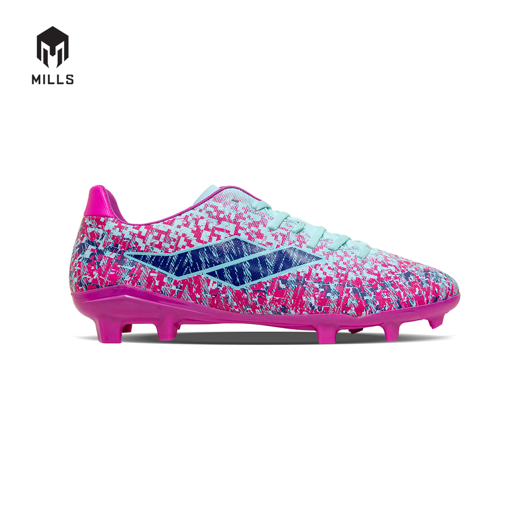 MILLS Sepatu Sepakbola Gladion FG Cyan / Violet / Pink 9304204